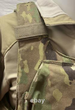 Aircrew Air Warrior OCP Flexible Body Armor Vest Medium With Soft Inserts