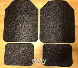 Ambitec Ar500 NIJ Rated Level 3 Steel Body Armor Plates Anti Spall Coat, 1 Curve