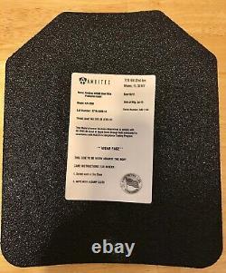 Ambitec Ar500 NIJ Rated Level 3 Steel Body Armor Plates Anti Spall Coat, 1 Curve