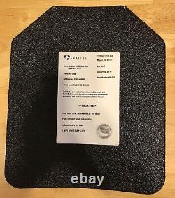 Ambitec Ar500 NIJ Rated Level 3 Steel Body Armor Plates Anti Spall Coat, 1 Curve