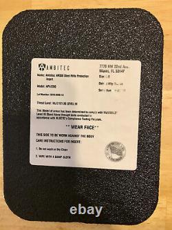 Ambitec Ar500 NIJ Rated Level 3 Steel Body Armor Plates Anti Spall Coat, 1 Curve