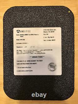 Ambitec Ar500 NIJ Rated Level 3 Steel Body Armor Plates Anti Spall Coat, 1 Curve