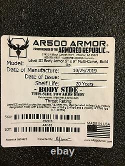 Ar500 Armor Freeman Plate Carrier Plus Leveliii Plates 9x9