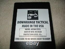 Ar500 Level 3+ Body Armor Plates (2) 10x12 And (2) 6x6 Plates Fast Shipping
