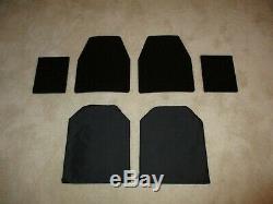 Ar500 Level 3+ Body Armor Plates (2)10x12 And (2) 8x6 Plates & Spall/aramid Pads