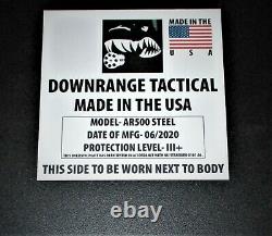 Ar500 Level 3+ Body Armor Plates (2) 10x12, Front/back Plates Fast Shipping