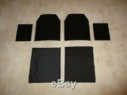 Ar500 Level 3+ Steel Armor Plates (2)10x12 And (2)8x6 Plates & Spall/aramid Pads