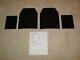 Ar500 Level 3 Steel Armor Plates (2)10x12 And (2)8x6 Plates-very Quick Shipping