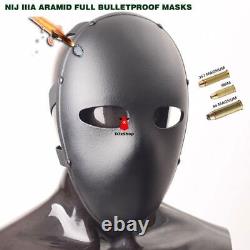 Aramid Ballistic Level IIIA Bullet Proof Full Face Mask CS Field Body Armor