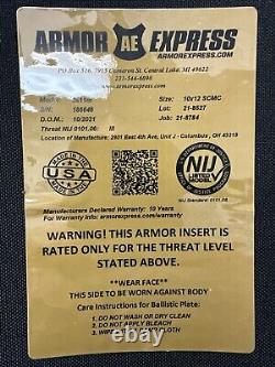 Armor Express 3s11m 10x12 Level III Shooter Cut Lightweight Armor Plate Set