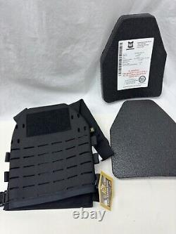 Armor Express 8x10 Level III Lightweight Armor Plates with HSGI Plate Carrier BK