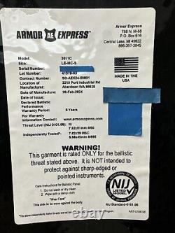 Armor Express Hesco 3611C Level III Small Multicurve Lightweight Armor Plate Set