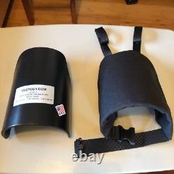 Armor shoulders AR500 level lll Plus rifle grade Free Shipping usa made Black