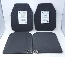 Armored Republic Ar500 Level III+ 11 x 14 Armor Multicurved Plates with Pads LH