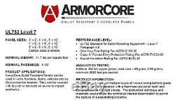 BALLISTIC SHIELD Bullet Proof Body Armor -Level III+ L3+ 12x14 STOPS. 556.308