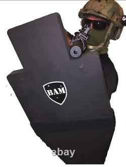 BALLISTIC SHIELD Bullet Proof Body Armor Level III+ L3+ 12x23 STOPS 556 308