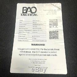 BAO Tactical 3600 Level III SA Hard Armor Plate Medium SE MultiCurve ShootersCut