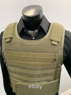 BODY ARMOR Carrier Vest FREE 3a BULLETPROOF Inserts XL 2XL 3XL L USA Made