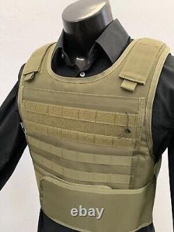 BODY ARMOR Carrier Vest FREE 3a BULLETPROOF Inserts XL 2XL 3XL L USA Made