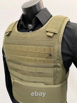 BODY ARMOR Carrier Vest FREE 3a BULLETPROOF Inserts XL 2XL 3XL L USA Made