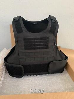 BULLETPROOF 3A Body Armor Carrier FREE Made With Kevlar Plates M L XL 2XL 3XL