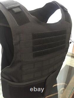 BULLETPROOF 3A Body Armor Carrier FREE Made With Kevlar Plates M L XL 2XL 3XL