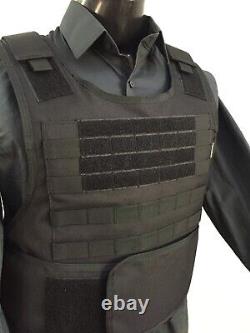 BULLETPROOF 3A Body Armor Carrier FREE Made With Kevlar Plates M L XL 2XL 3XL