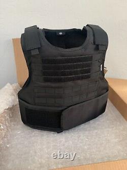 BULLETPROOF 3A Body Armor Carrier FREE Made With Kevlar Plates M L XL 2XL 3XL