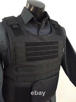 BULLETPROOF 3A Body Armor Carrier FREE Made With Kevlar Plates M L XL 2XL 3XL