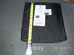 BULLETPROOF, BACK PACK INSERTS 2 Trauma Plates Level IIIA 11X14 Body Armor