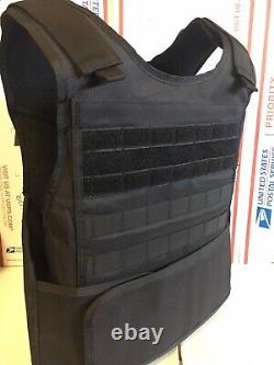 BULLETPROOF Carrier Vest Free Made With Kevlar Plates 3a M L Xl Xxl 3xl 2xl USA