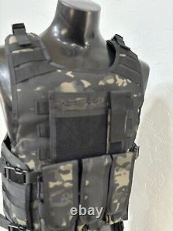 BULLETPROOF Carrier Vest Free Made With Kevlar Plates 3a M L Xl Xxl 3xl 2xl USA