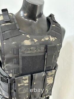 BULLETPROOF Carrier Vest Free Made With Kevlar Plates 3a M L Xl Xxl 3xl 2xl USA