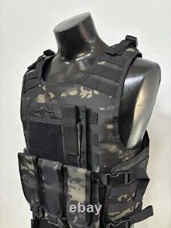 BULLETPROOF Carrier Vest Free Made With Kevlar Plates 3a M L Xl Xxl 3xl 2xl USA