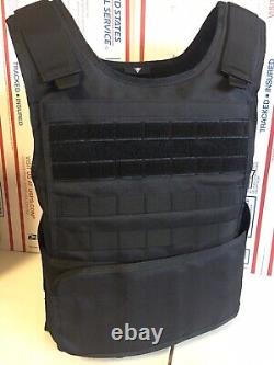 BULLETPROOF Carrier Vest Free Made With Kevlar Plates 3a M L Xl Xxl 3xl 2xl USA