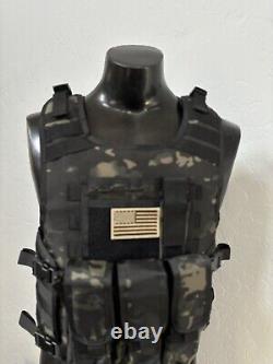 BULLETPROOF Carrier Vest Free Made With Kevlar Plates 3a M L Xl Xxl 3xl 2xl USA