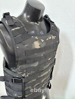 BULLETPROOF Carrier Vest Free Made With Kevlar Plates 3a M L Xl Xxl 3xl 2xl USA