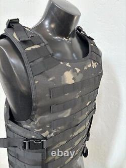 BULLETPROOF Carrier Vest Free Made With Kevlar Plates 3a M L Xl Xxl 3xl 2xl USA