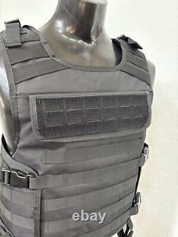 BULLETPROOF Carrier Vest Free Made With Kevlar Plates 3a M L Xl Xxl 3xl 2xl USA