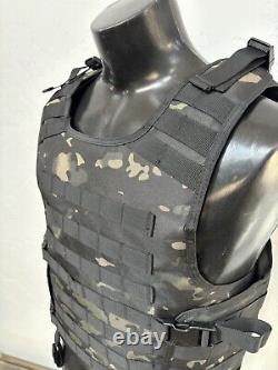 BULLETPROOF Carrier Vest Free Made With Kevlar Plates 3a M L Xl Xxl 3xl 2xl USA