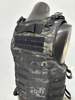 BULLETPROOF Carrier Vest Free Made With Kevlar Plates 3a M L Xl Xxl 3xl 2xl USA