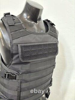 BULLETPROOF Carrier Vest Free Made With Kevlar Plates 3a M L Xl Xxl 3xl 2xl USA