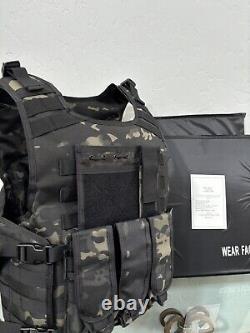 BULLETPROOF Carrier Vest Free Made With Kevlar Plates 3a M L Xl Xxl 3xl 2xl USA