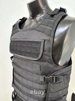 BULLETPROOF Carrier Vest Free Made With Kevlar Plates 3a M L Xl Xxl 3xl 2xl USA