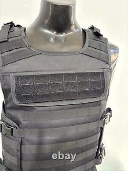 BULLETPROOF Carrier Vest Free Made With Kevlar Plates 3a M L Xl Xxl 3xl 2xl USA