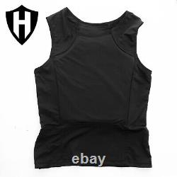 Black Bulletproof concealable T-shirt Body Armor NIJ Level IIIA 3A Test video