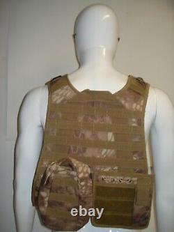 Body Armor 13 x 14 Camo Level III+ Bullet Proof Vest with 10 x 11 Steel Plates