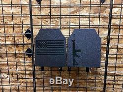 Body Armor AR500 American Flag Pair of 10x12 Plates! In stock immediate Shipping