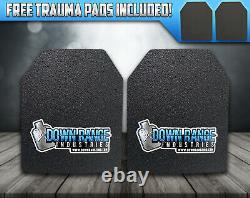 Body Armor AR500 Level 3 Set Of Plates Curved 10x12 FREE 2 DAY SHIPPING