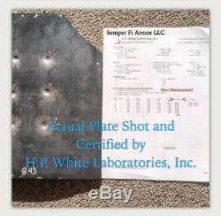 Body Armor AR500 Pair of Curved 10x12 Plates In Stock Immediate Shipping
